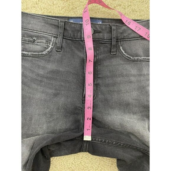 Hollister Womens Jeans Size 26 High Rise Slim Straight Washed Gray/Black - Picture 9 of 10